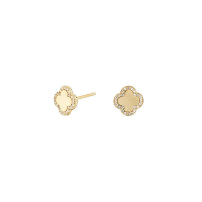 Boucles d’oreilles Cube Flor – Or Argent 925