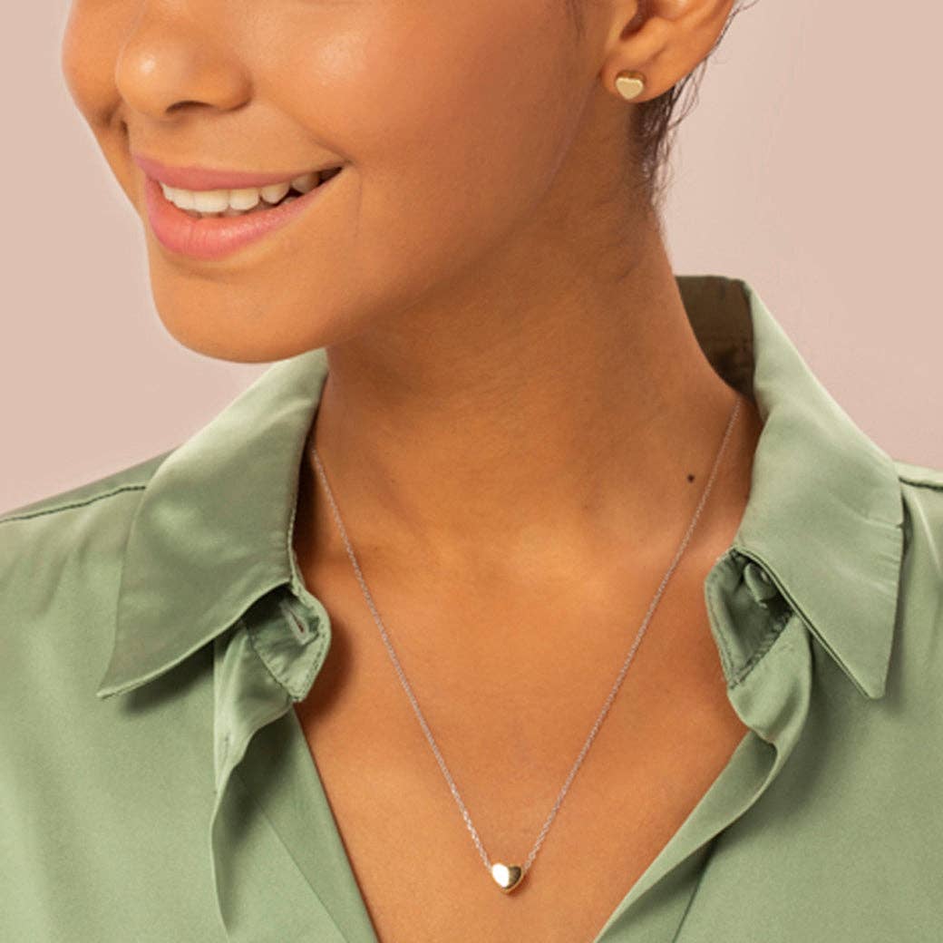 Coffret Cœur 3D – Argent 925 Plaqué Or