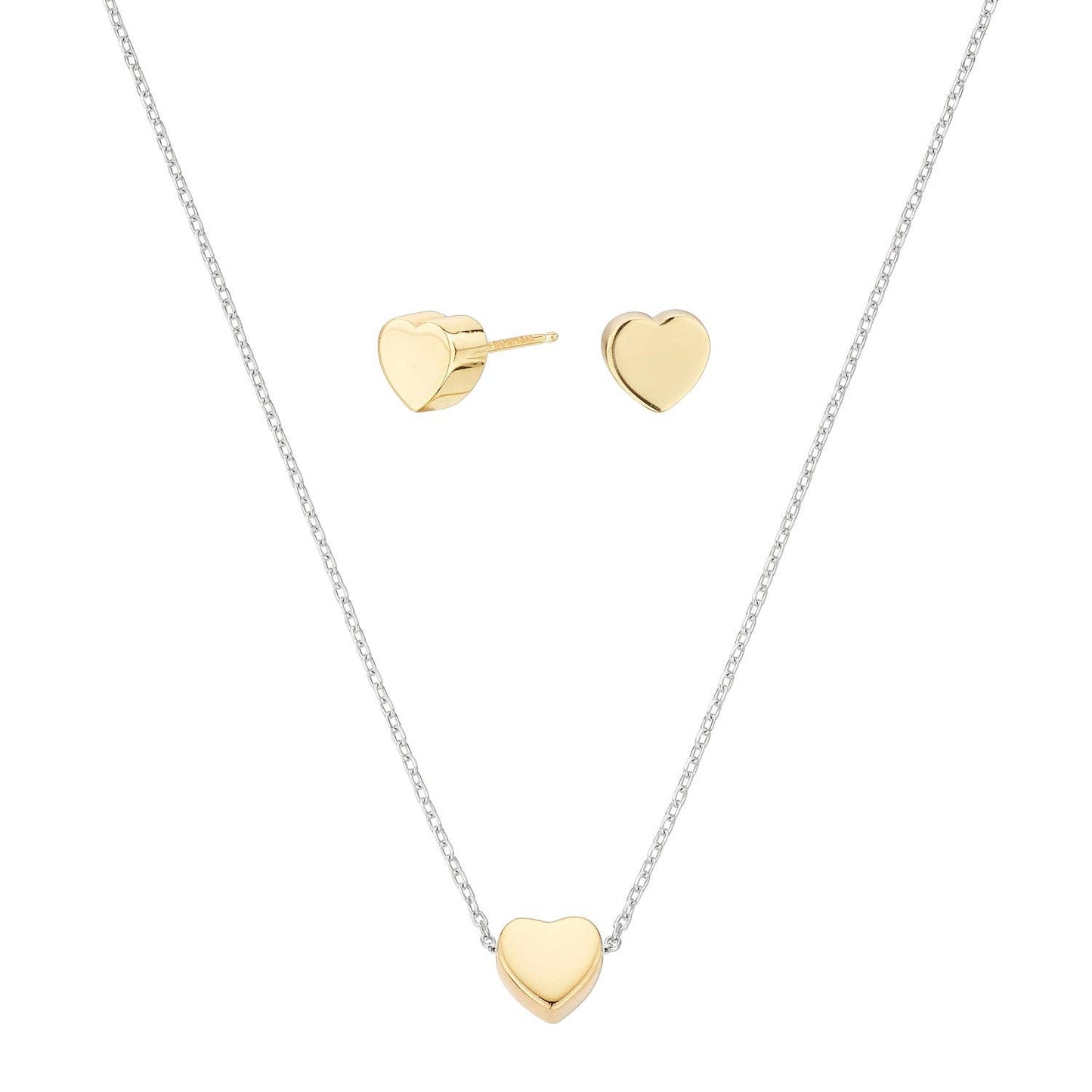 Coffret Cœur 3D – Argent 925 Plaqué Or