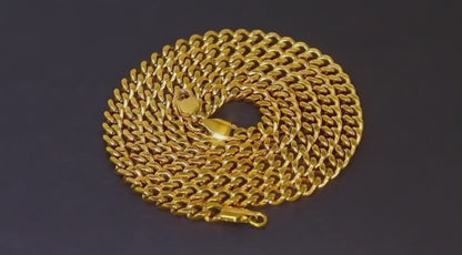 Chaine Or maillons Cubaine Miami mon gâté en Or 18carat 3 mm et PVD